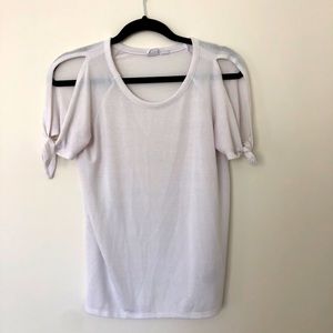 Women’s White Open Shoulder top